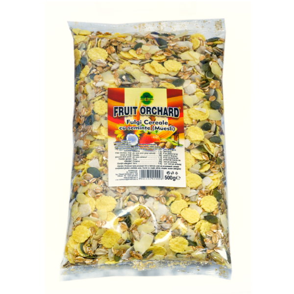 Fulgi cereale cu seminte (muesli) - 500 g imagine produs 2021 Dried Fruits
